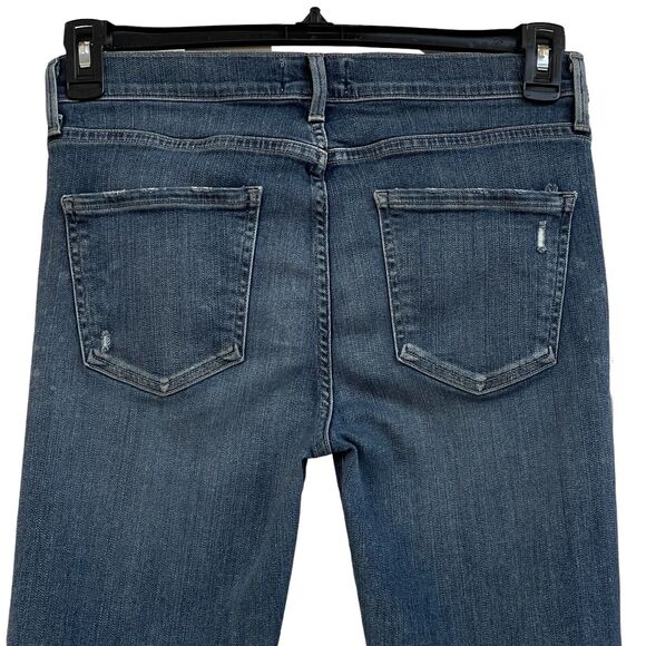 AGOLDE SZ 28 Sophie Skinny Jeans Distressed Mid-Rise Stretch 5-Pocket Whiskered - Picture 5 of 10